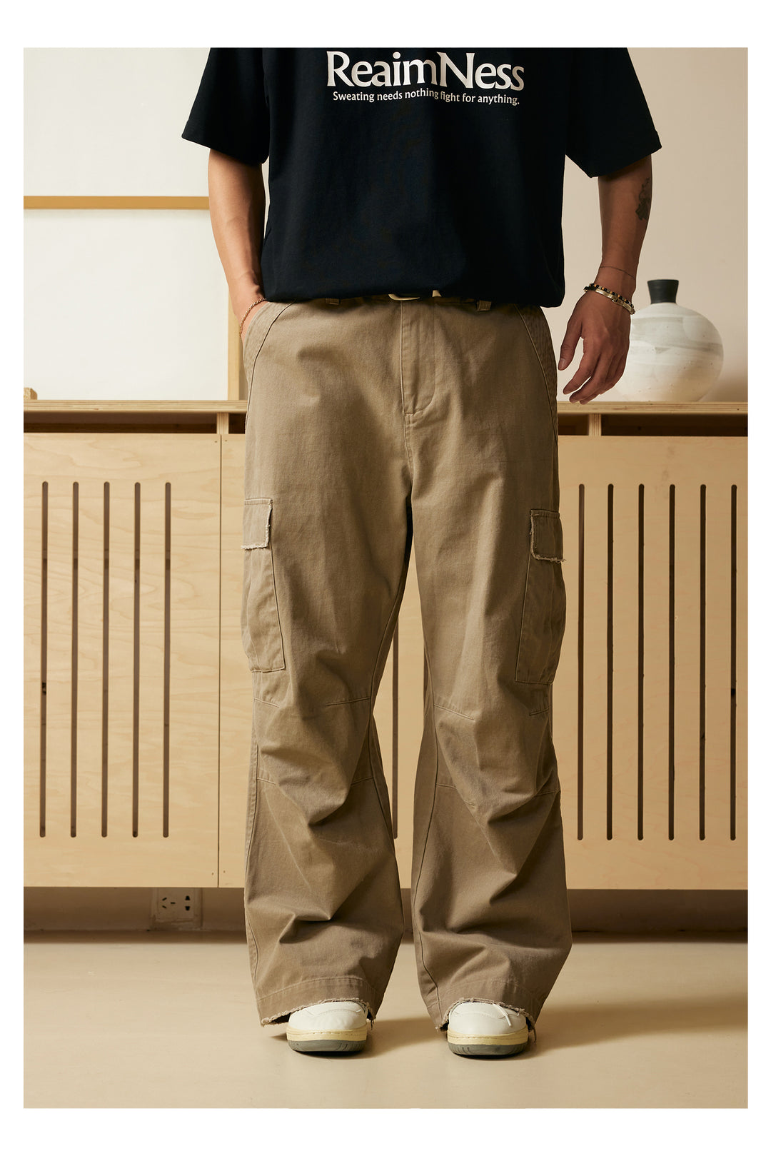 Straight Cut Cargo Pants