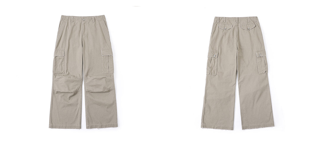 Straight Cut Cargo Pants