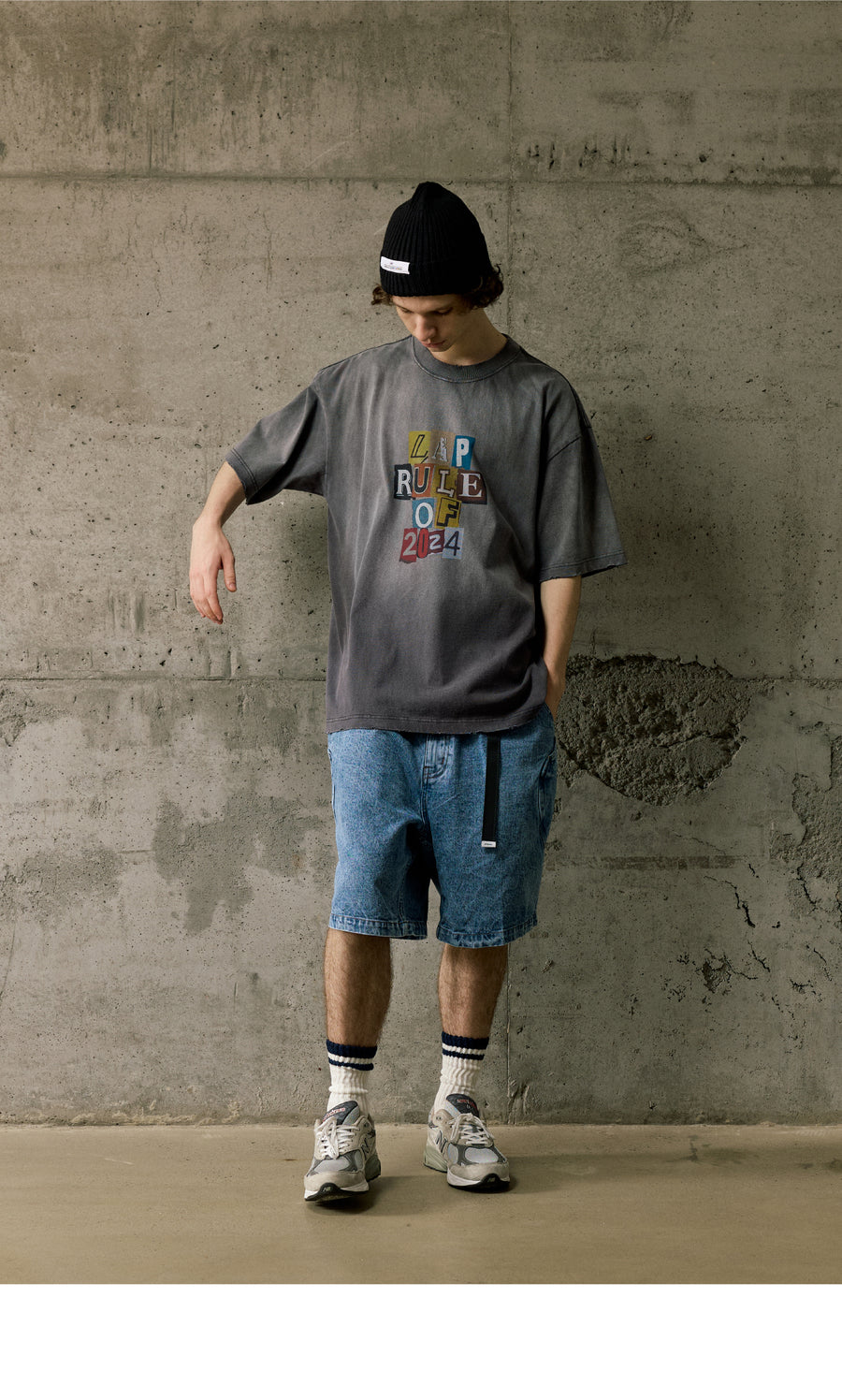 "Rule of 2024" Distress Washed Tee