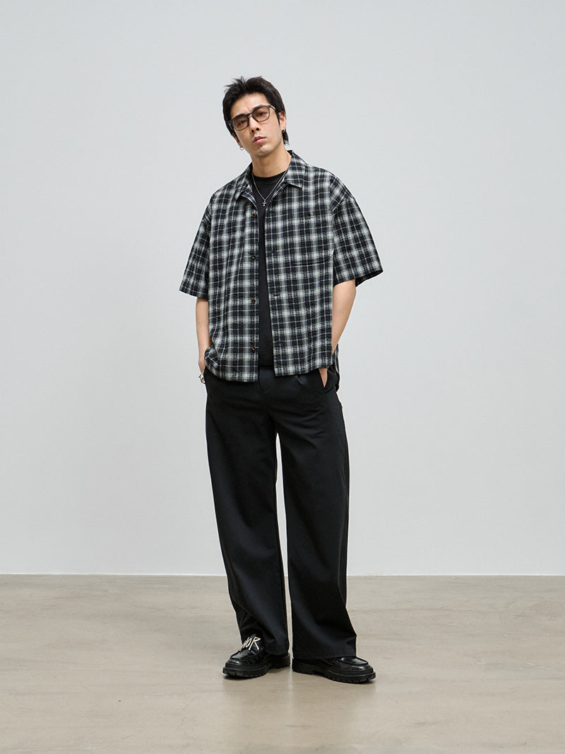 Seersucker Plaid Shirt