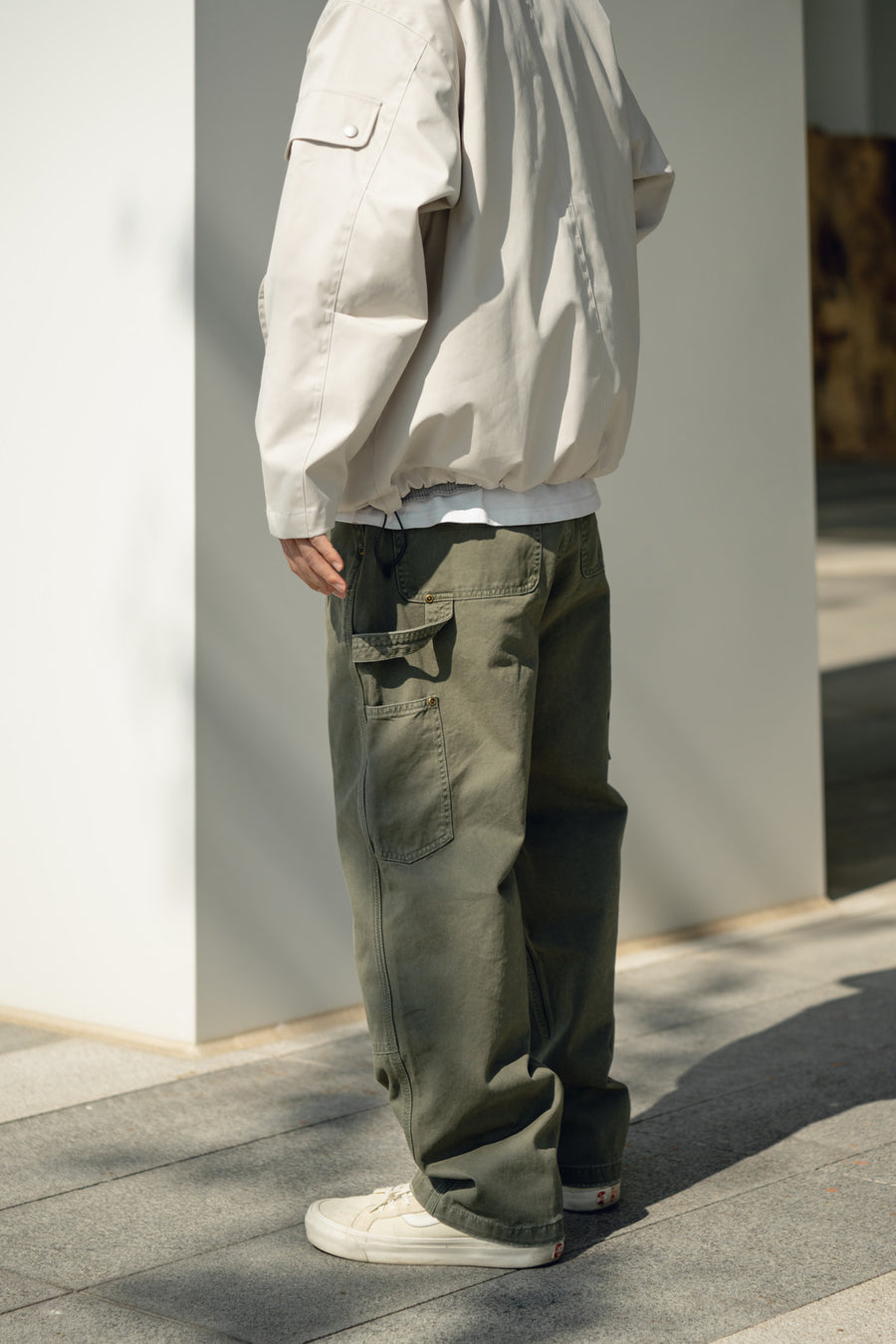 B-01 Washed Carpenter Pants