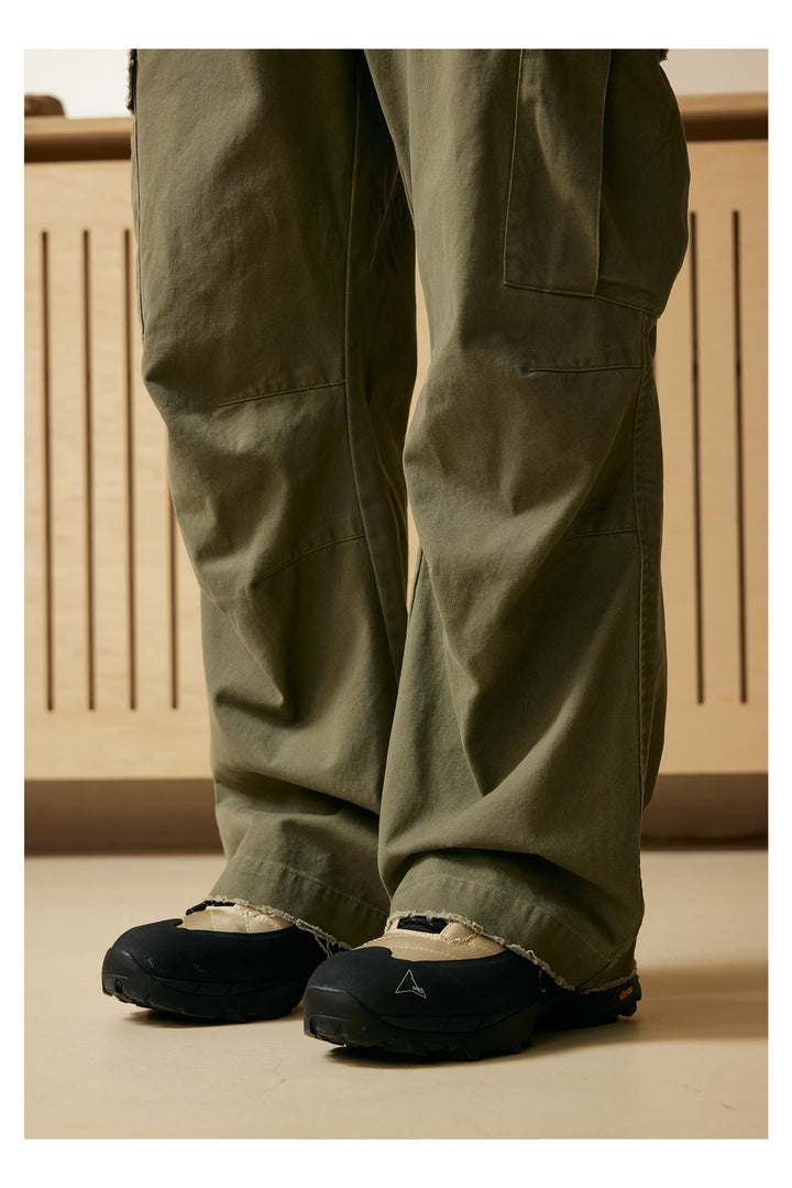 Straight Cut Cargo Pants