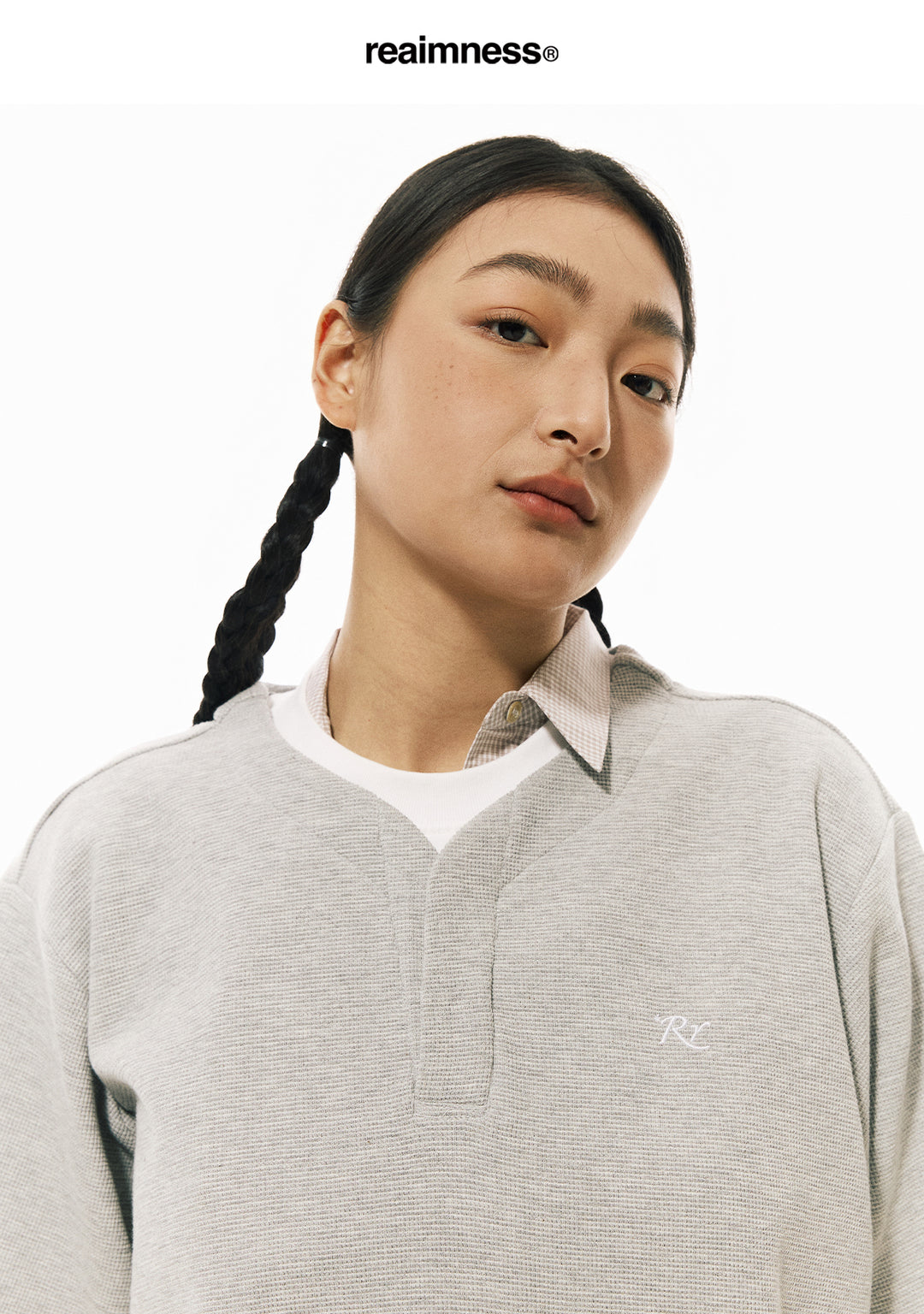 Waffle Double Collar Tee