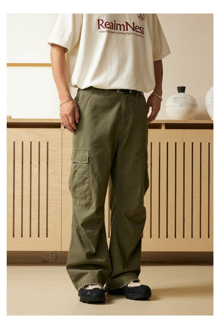 Straight Cut Cargo Pants