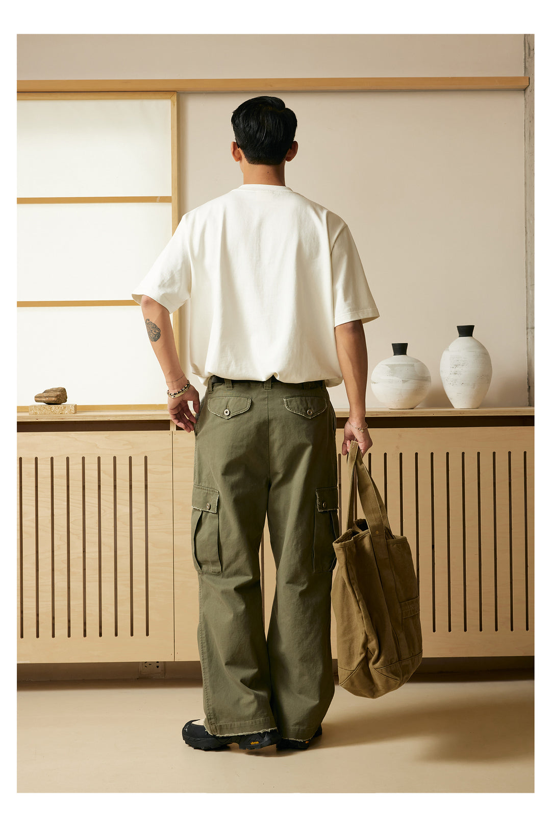 Straight Cut Cargo Pants