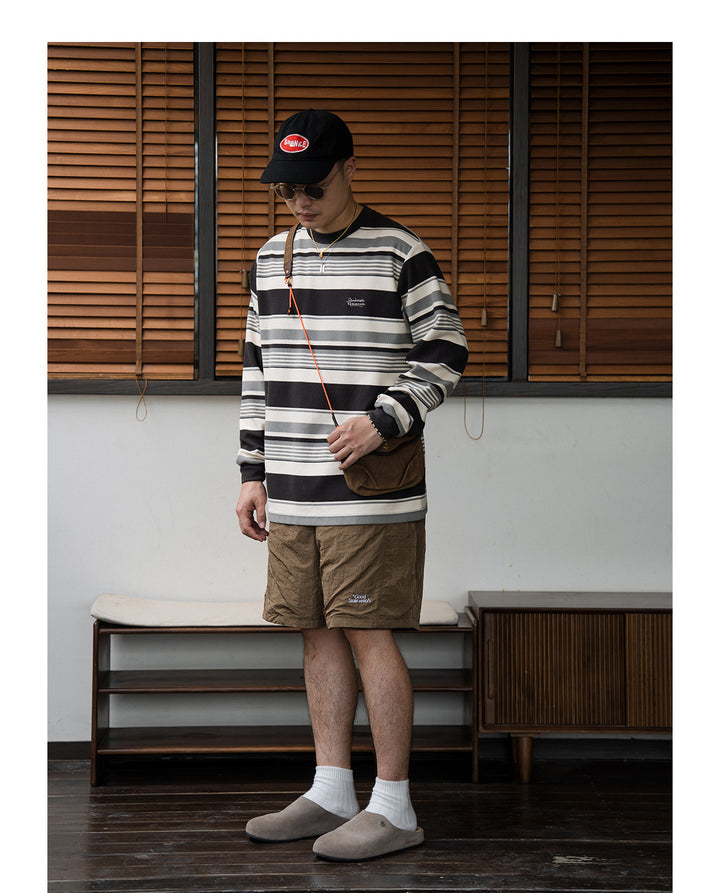 Long Sleeve Gradient Stripe Tee