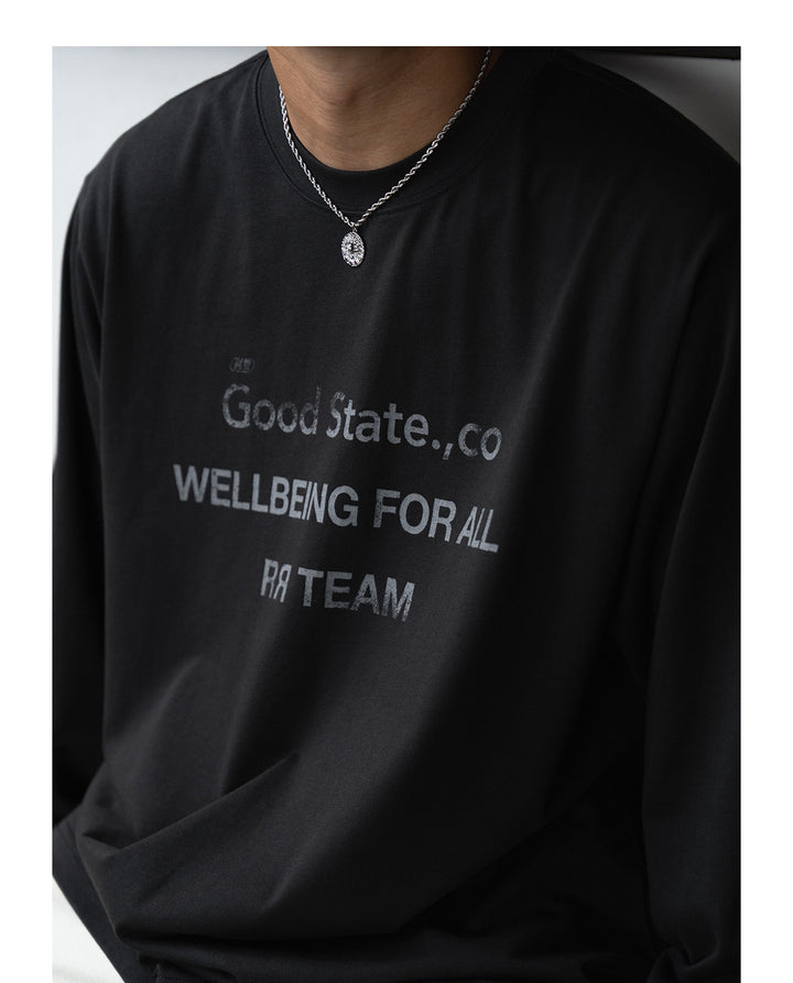 Slogan Long Sleeve Tee