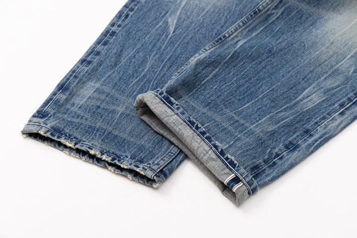 14.0oz Straight Washed Denim Jeans