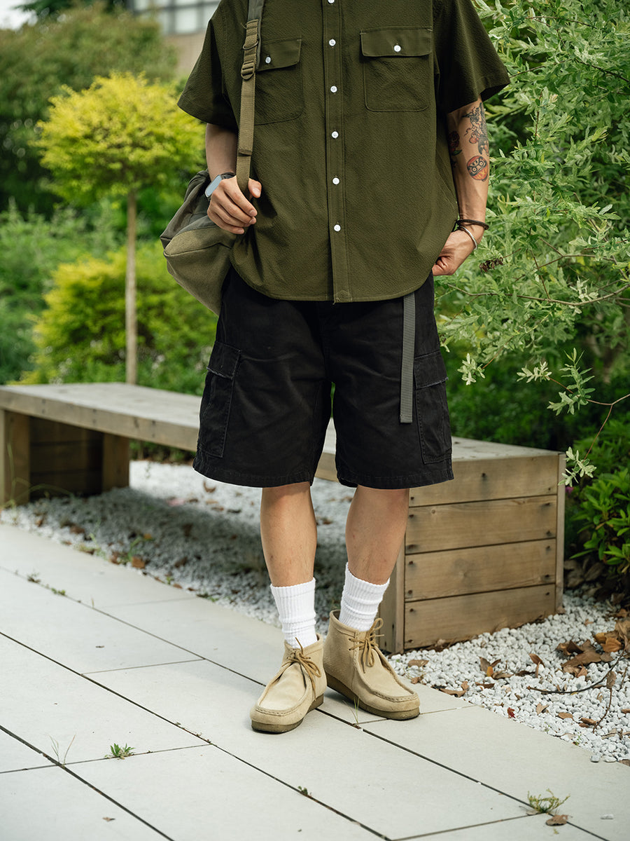 Washed M65 Cargo Shorts