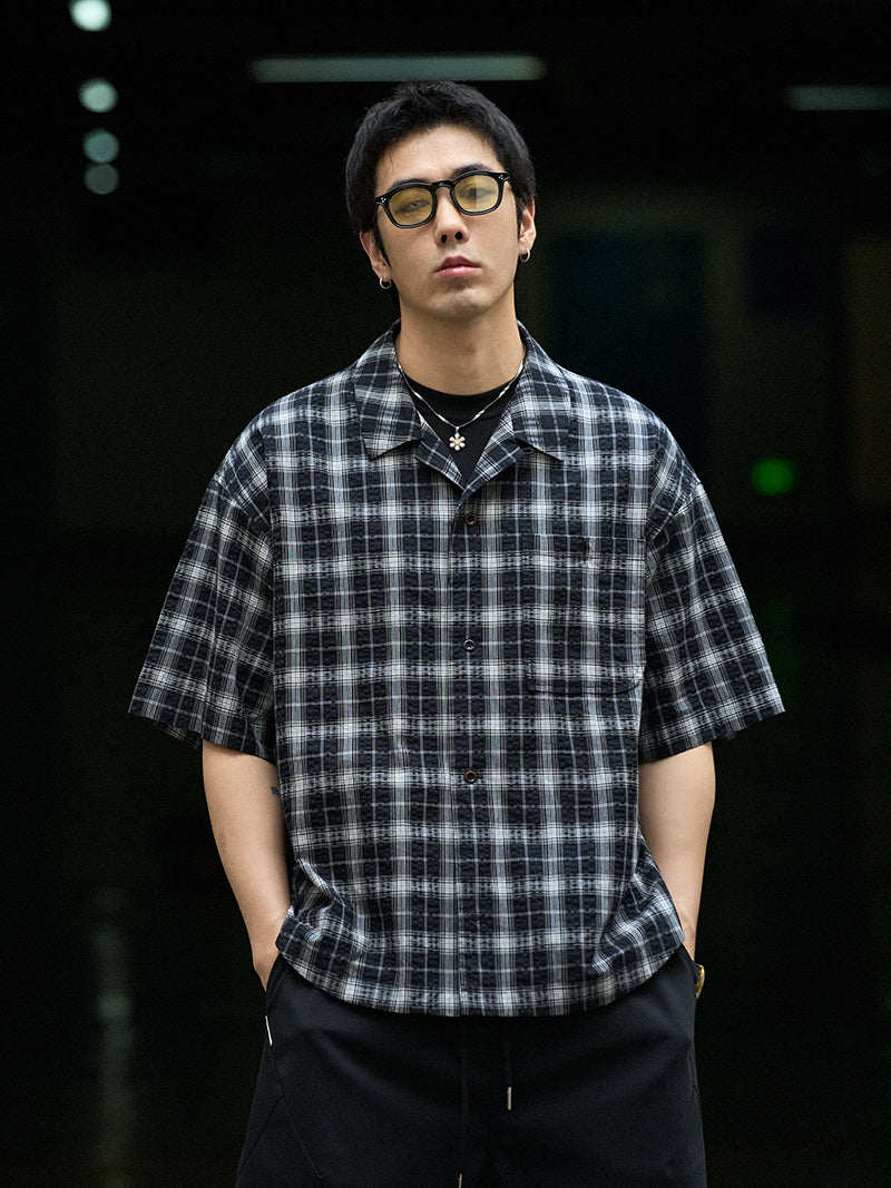 Seersucker Plaid Shirt
