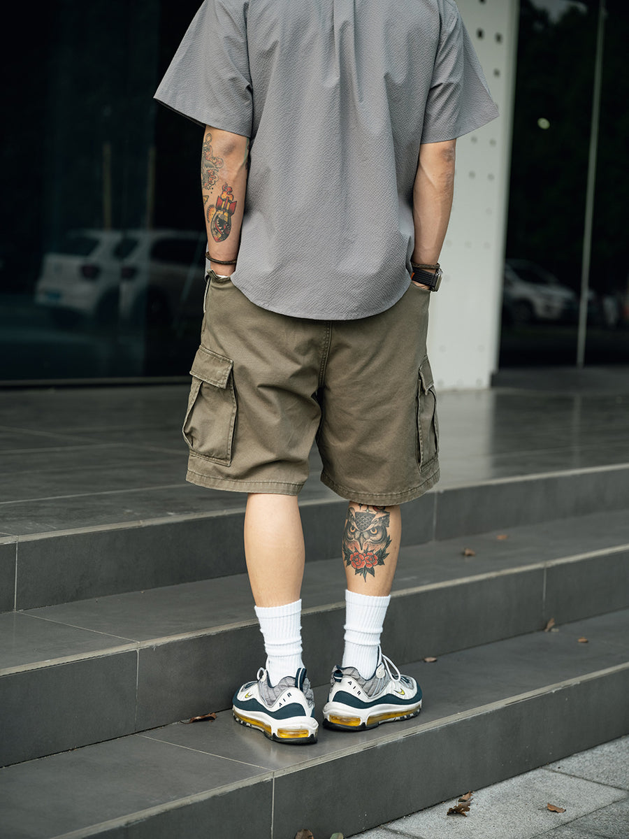 Washed M65 Cargo Shorts