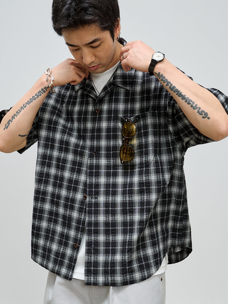 Seersucker Plaid Shirt