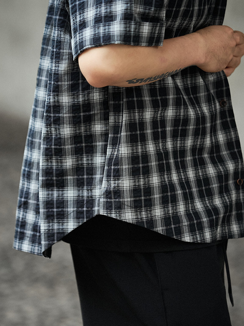 Seersucker Plaid Shirt