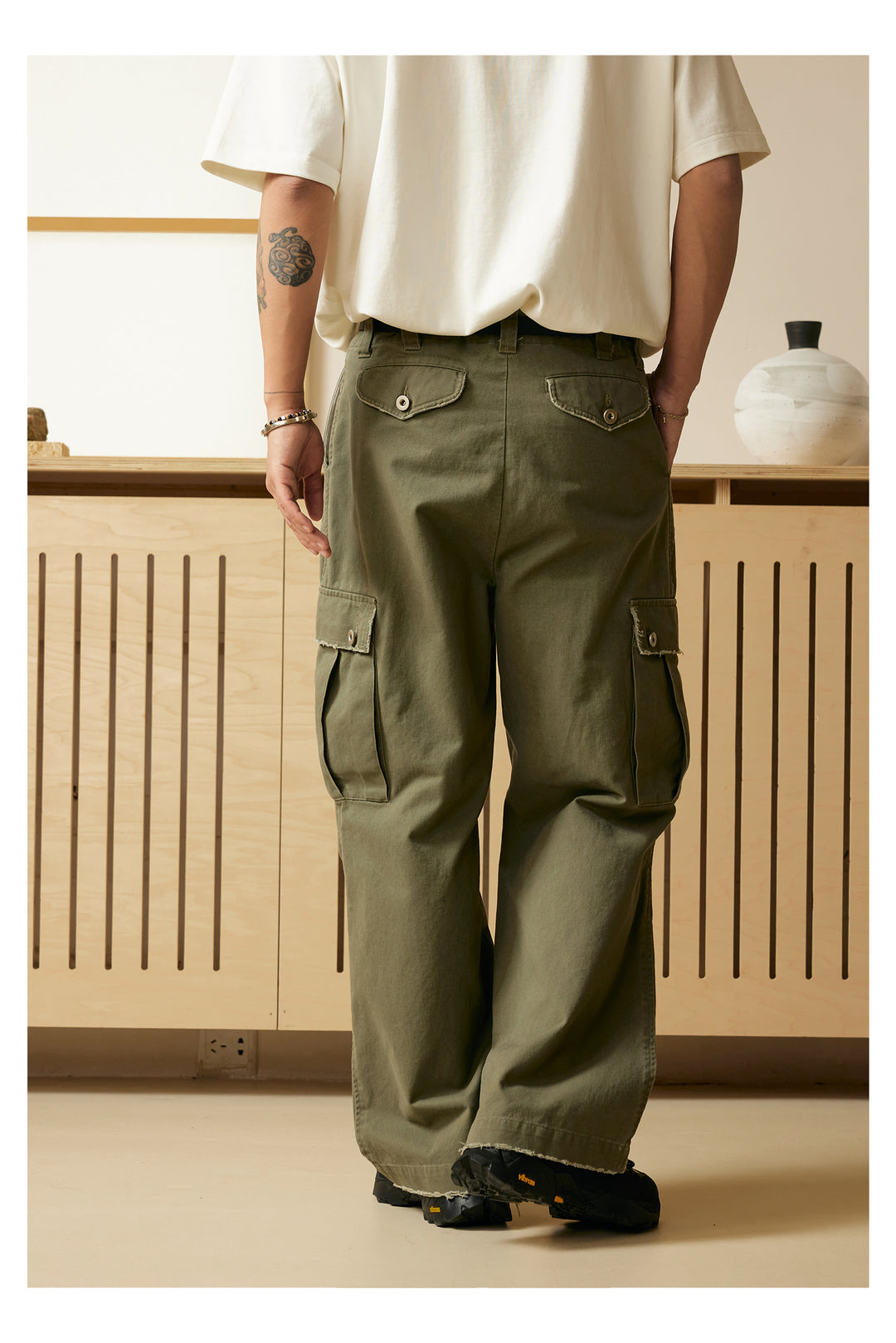 Straight Cut Cargo Pants