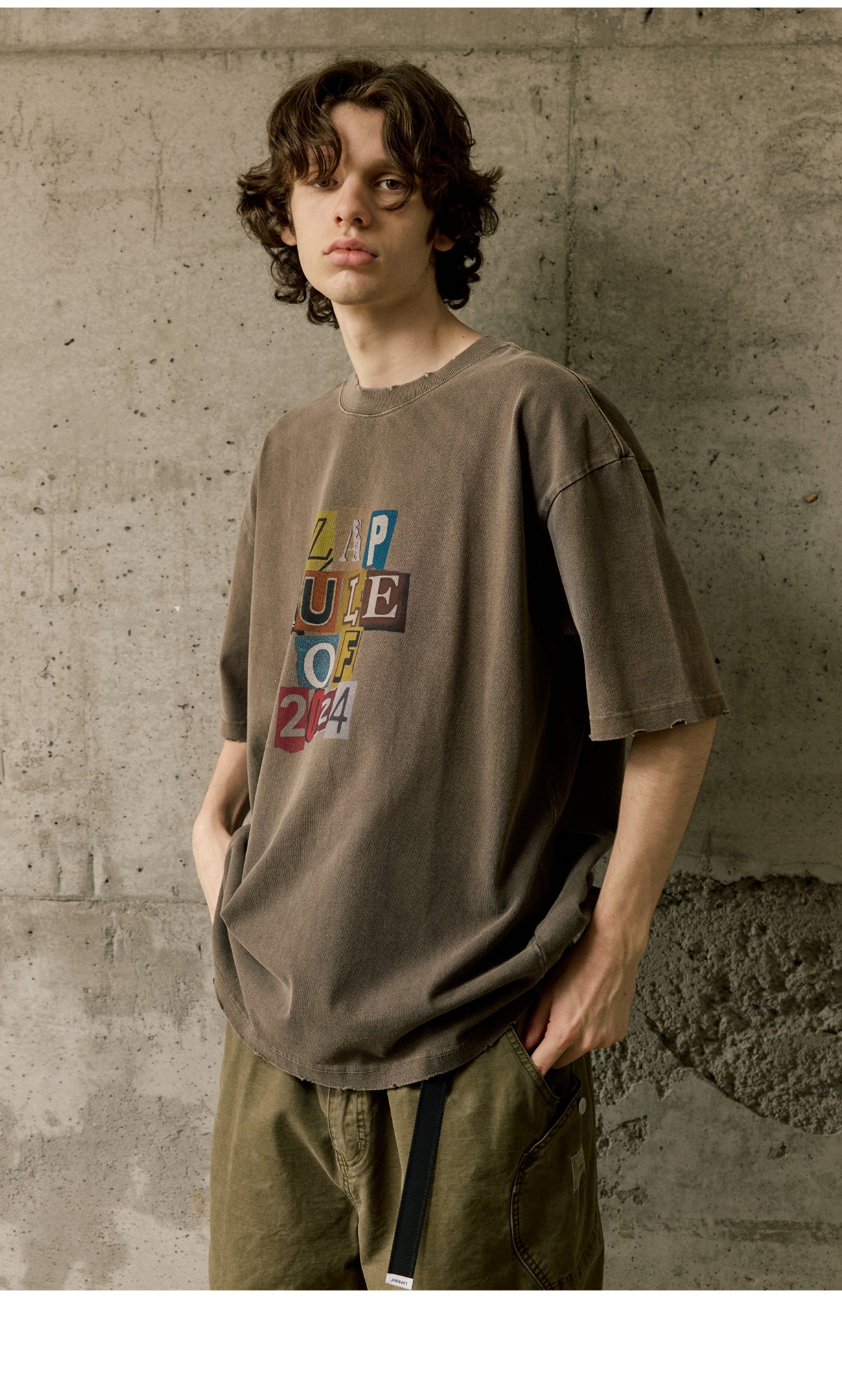 "Rule of 2024" Distress Washed Tee