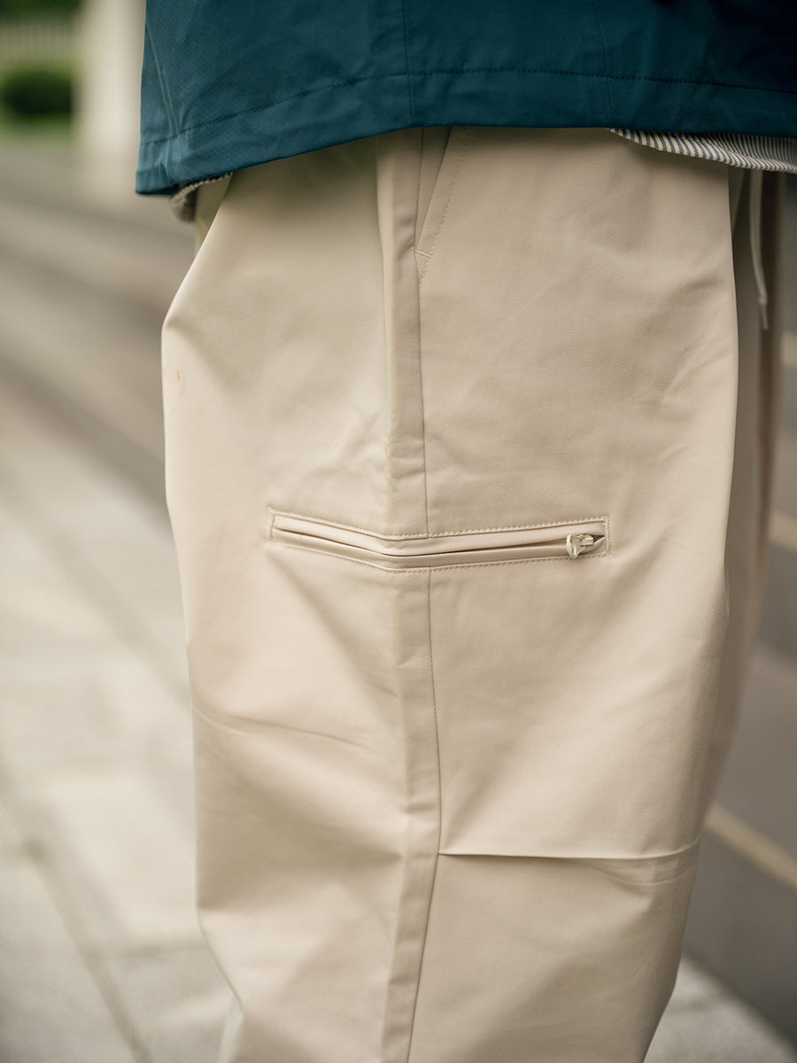 Lace Pleat Chino