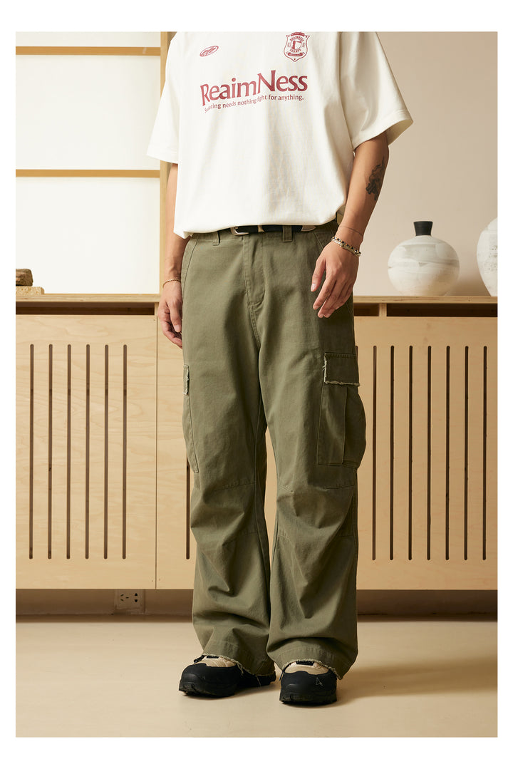 Straight Cut Cargo Pants