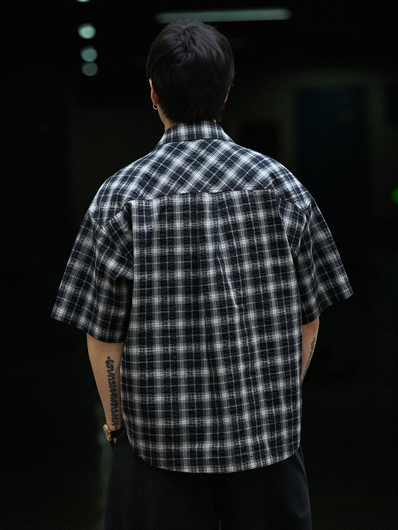 Seersucker Plaid Shirt