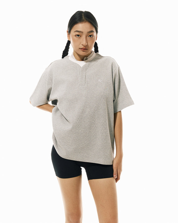 Waffle Double Collar Tee
