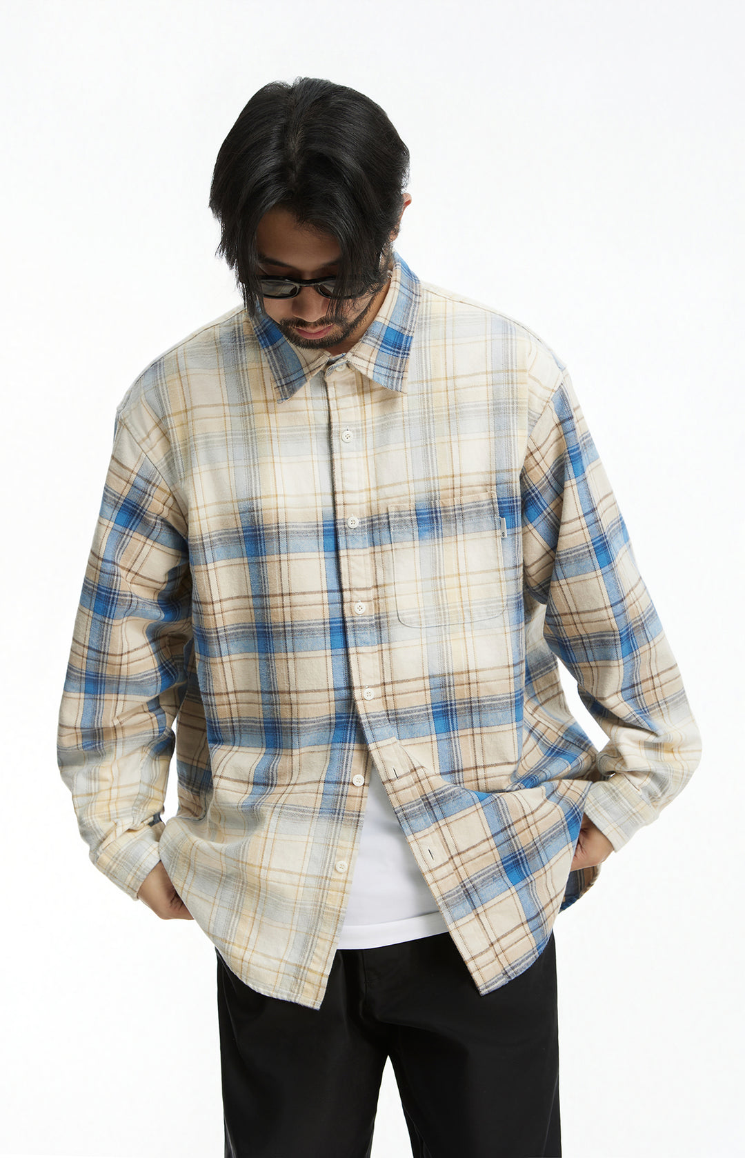 Gradient Plaid Shirt