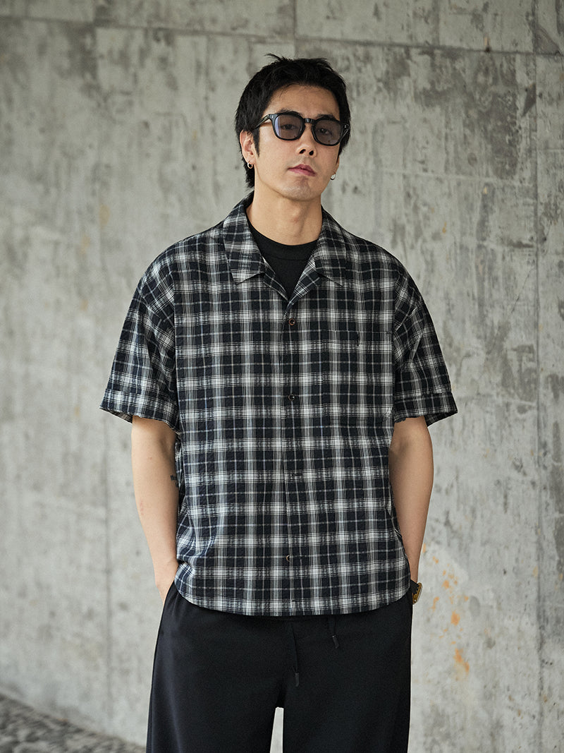 Seersucker Plaid Shirt
