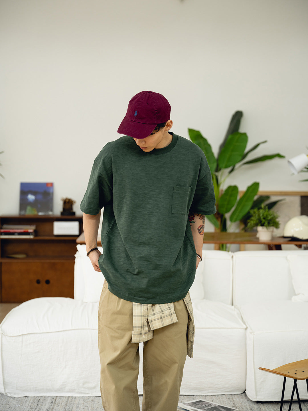 Bamboo Cotton Pocket Tee