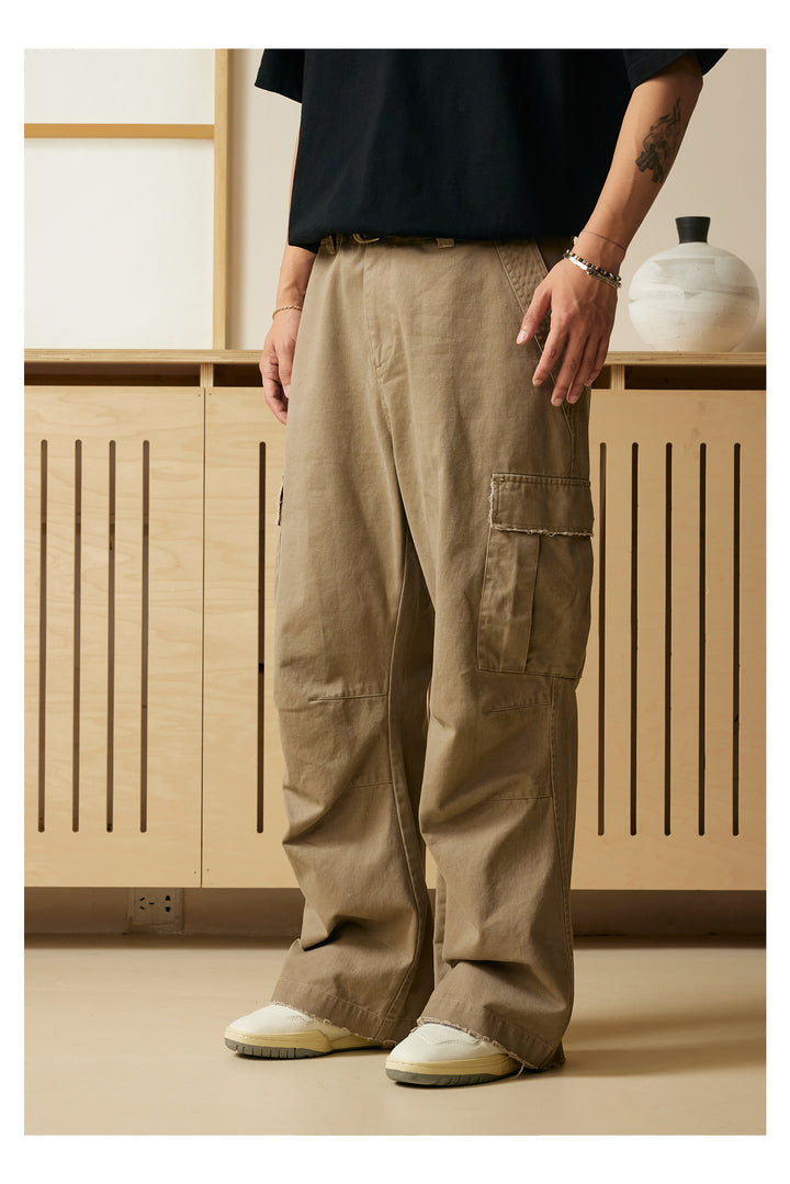 Straight Cut Cargo Pants