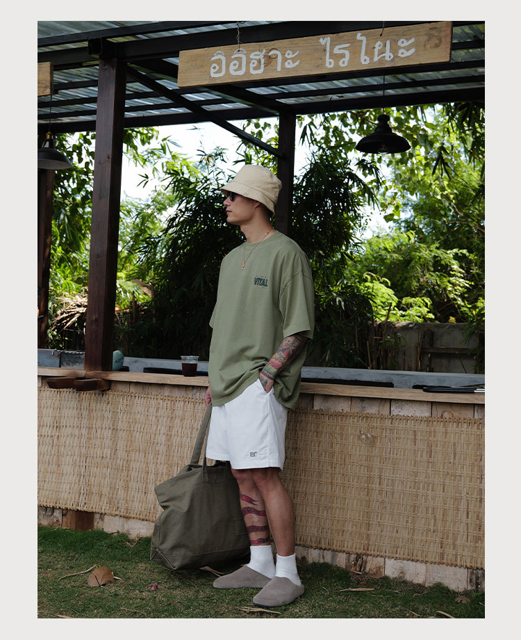 Embroidery Slogan Tee