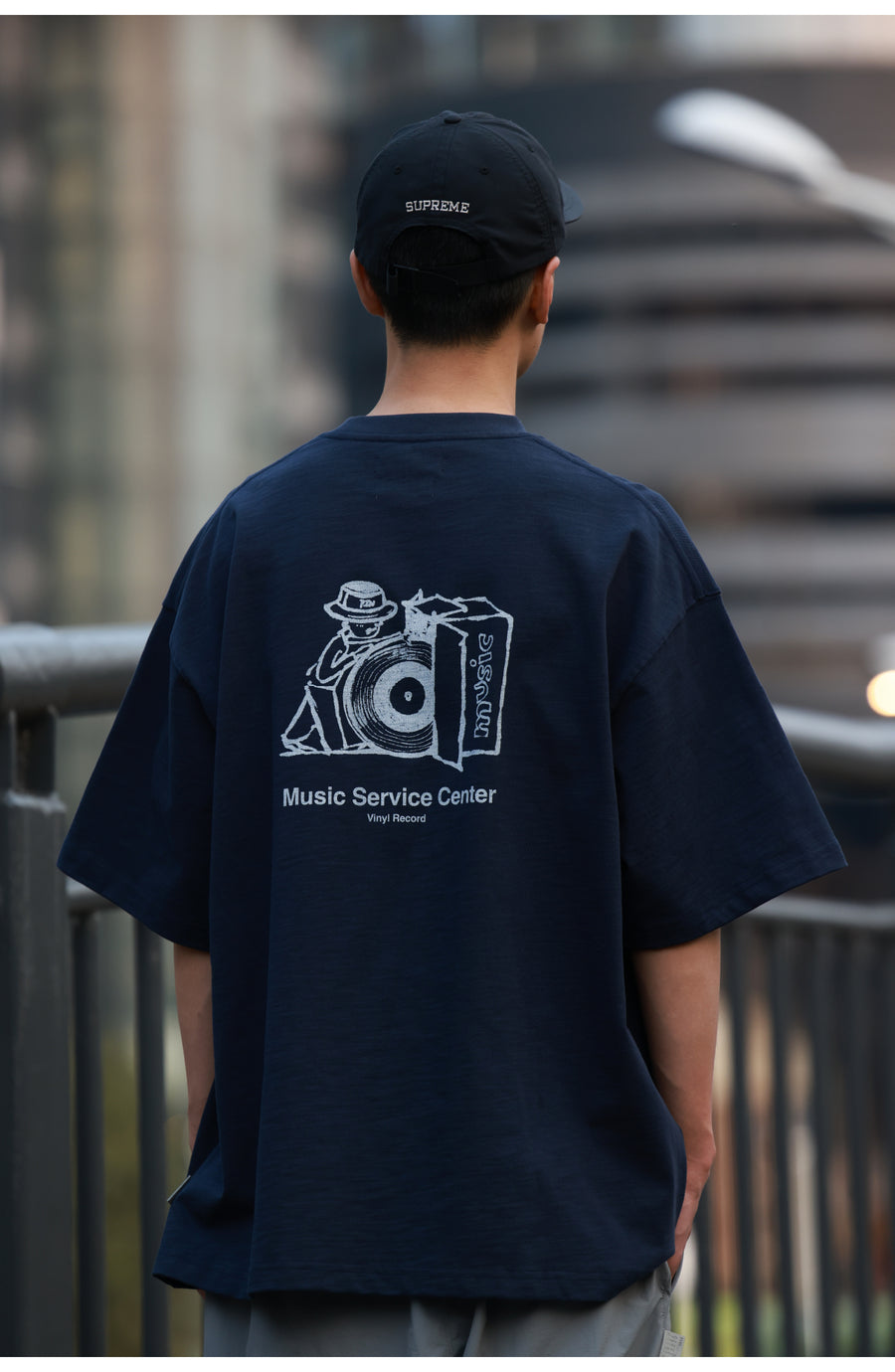Record Bamboo Cotton Print Tee