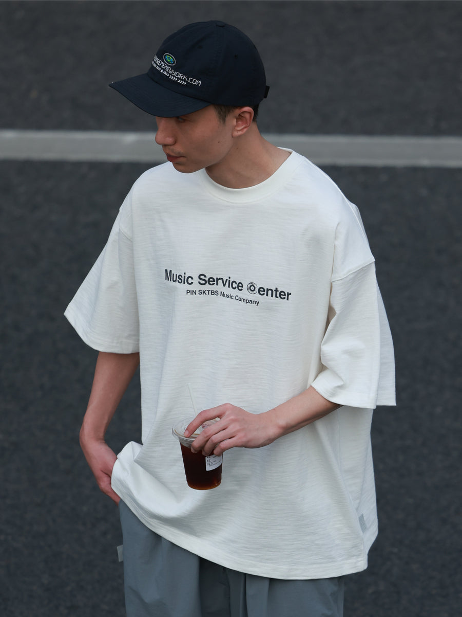 Record Bamboo Cotton Print Tee