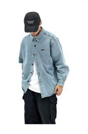 WASHED DENIM BIG SHIRT