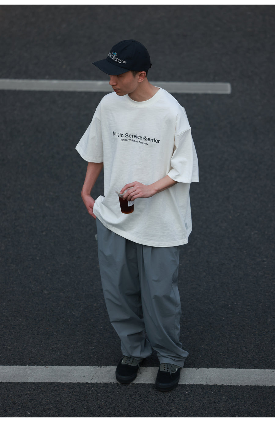 Record Bamboo Cotton Print Tee