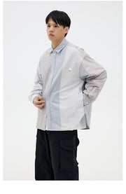 OXFORD PATCHWORK BIG SHIRT