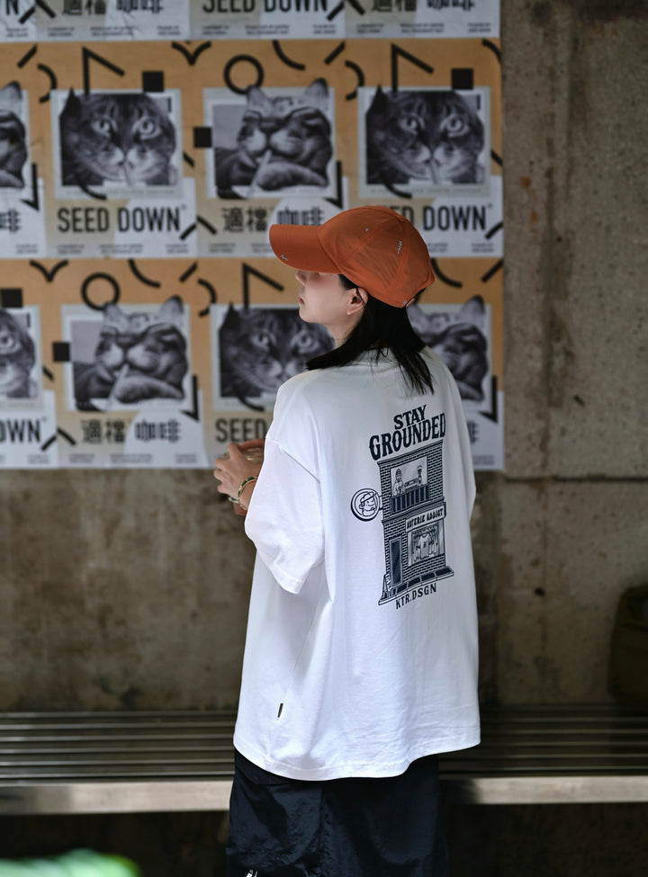 T064 Stay Grounded Print Tee