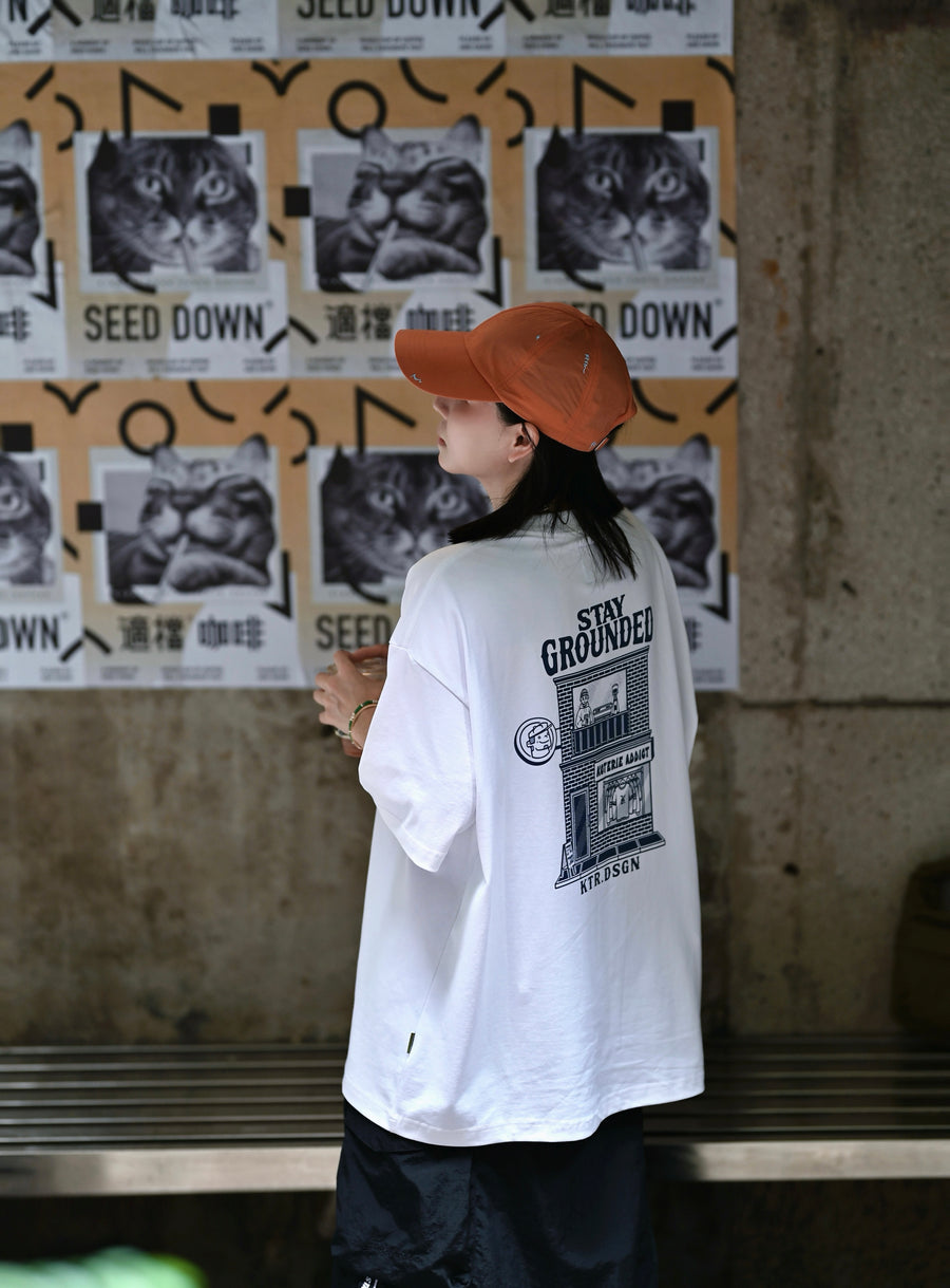 T064 Stay Grounded Print Tee