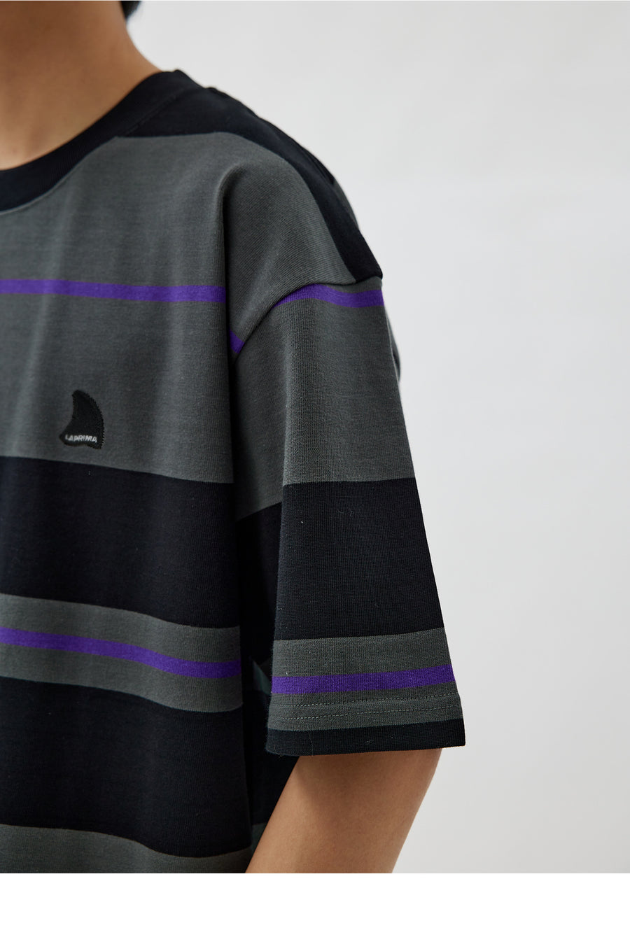 Crew Neck Stripe Tee