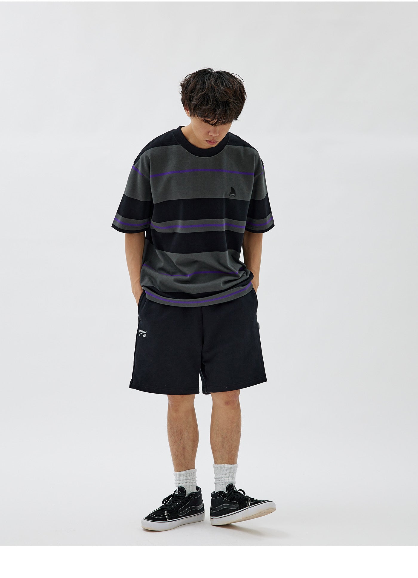 Crew Neck Stripe Tee