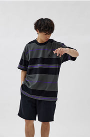 Crew Neck Stripe Tee