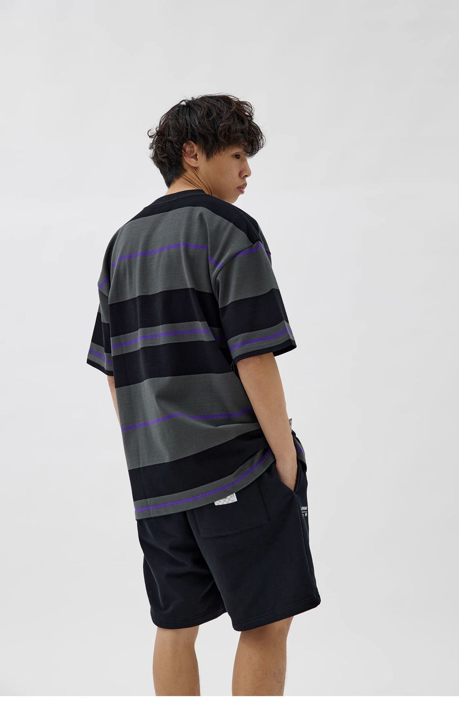 Crew Neck Stripe Tee