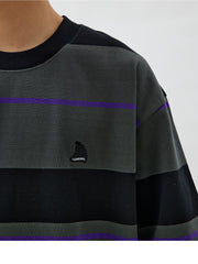 Crew Neck Stripe Tee