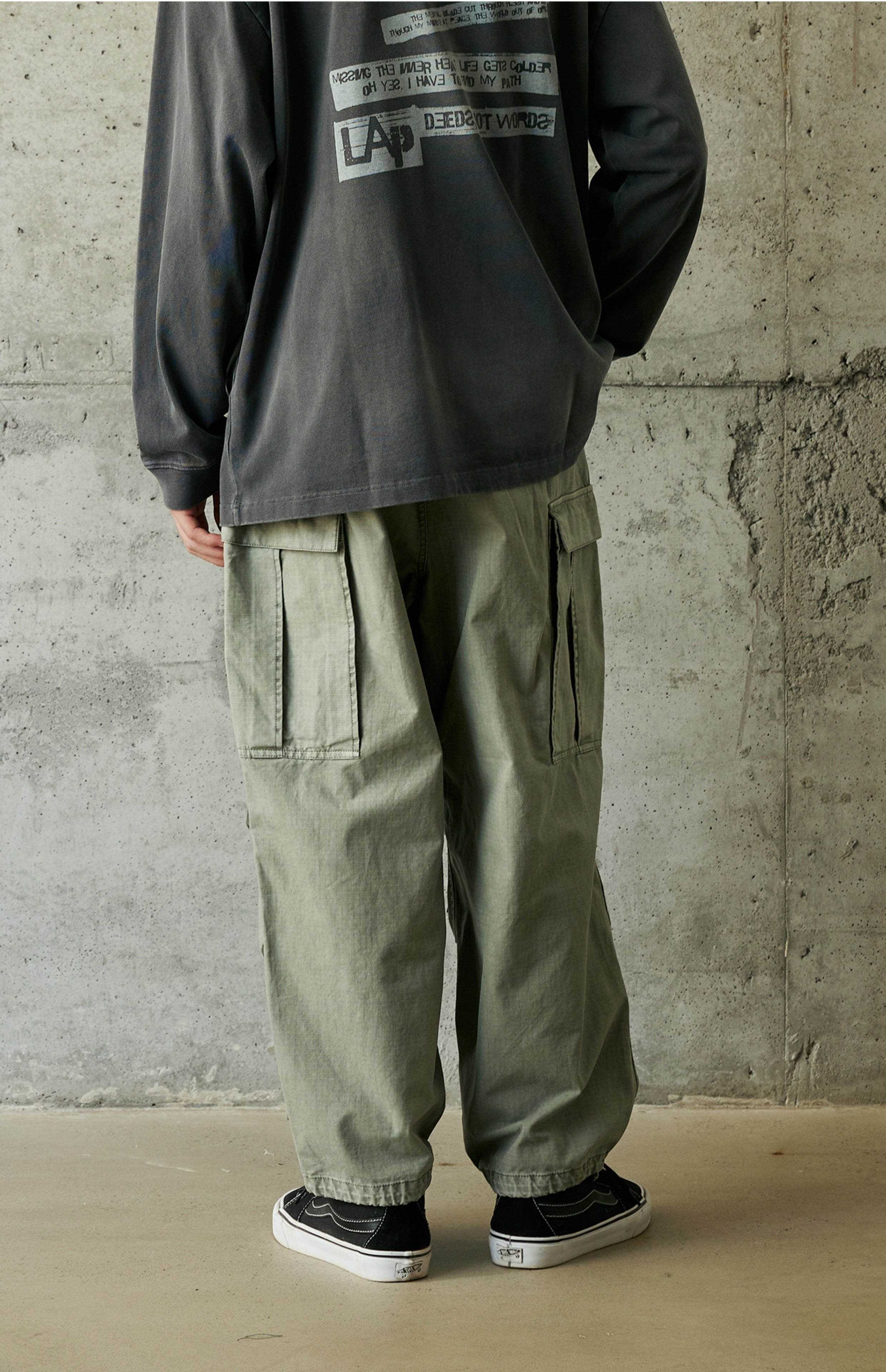 Multi Pocket Patchwork Cargo