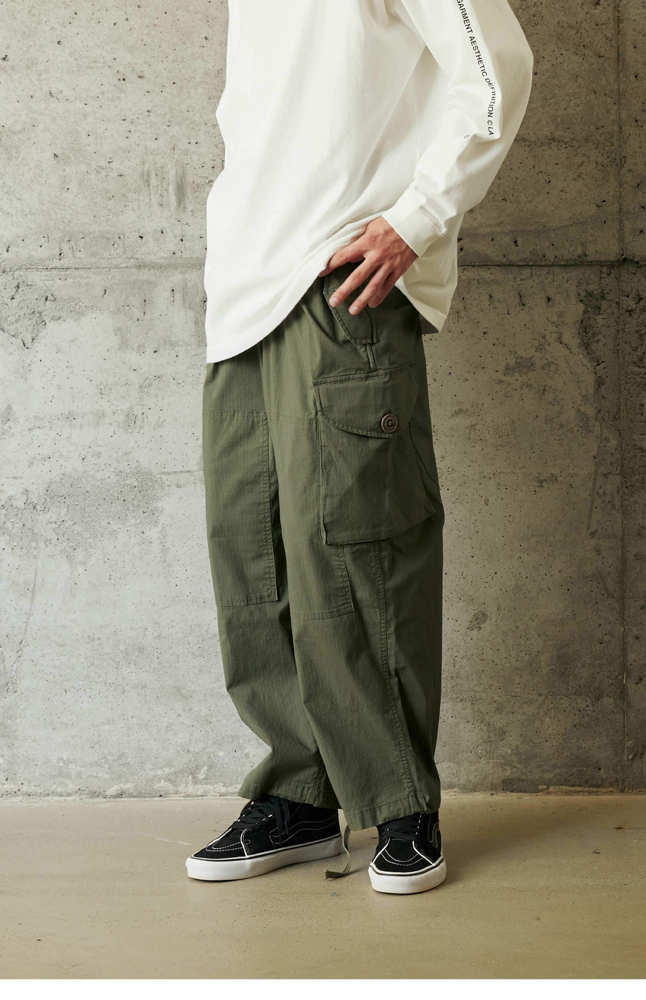 Drawstring Leg Cargo Pants – Koterie